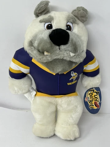 Vintage 12” Minnesota Vikings Plush animal NFL  1998 play football w tag Cover