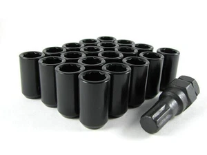 20 PC Set Tuner Lug Muttern 12x1.5 Schwarz Dodge Ford T-Bird Focus - Bild 1 von 4
