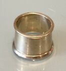 Vintage Unused India Gold Tone Brass Decor Napkin Rings Holder 1 1/2”D