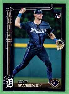 2025 Topps Serie 1 Trey Sweeney Rookie Negro #/74 Tigers RC SP - Imagen 1 de 2
