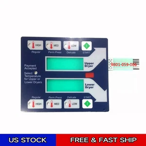9801-059-006 9801-059-004 Blue Membrane Touch Pad For New Style Dexter Dryer - Picture 1 of 3
