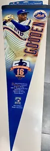 PENNANT NUMERO RITIRATO NY METS DWIGHT GOODEN #16 DOC CITI FIELD BASEBALL - Foto 1 di 2