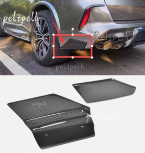 For BMW X5M F95 2019-2023 Real Carbon Fiber Rear Bumper Splitter Lip Protector - Picture 1 of 8