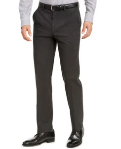 Alfani Pantalone Tuta Uomo Vestibilità Classica Elasticizzato Tinta Unita (Carbone, 30Wx30L) - Foto 1 di 7