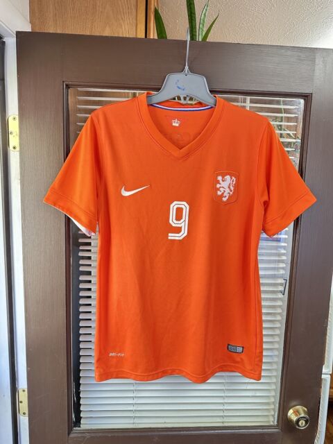 HOLLAND 2014/2015 HOME FOOTBALL SHIRT JERSEY 9 v. PERSIE NETHERLANDS KNVB  MENS S