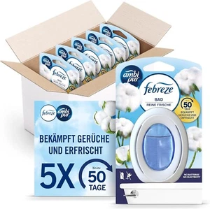 Febreze Bad Lufterfrischer WC Geruchsbekämpfung Reine Frische 5er Pack , OvP Neu - Bild 1 von 3