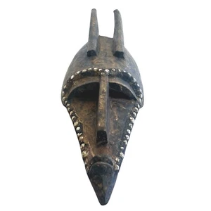 Hand Carved Tribal Mask Unknown Provenance Likely West or Central Africa - Picture 1 of 8