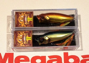 WOW! Megabass POPMAX RARE "SUNRISE GOLD & SUNSET GOLD SET" SP-C Colors FREE SHIP - Picture 1 of 3