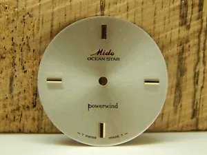 Powerwind Ocean Star Mido Vintage Perle Uhr Zifferblatt 29,26 mm Gold Stick Marker - Bild 1 von 4
