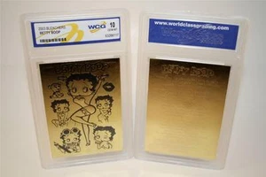 BETTY BOOP 23K Gold Card Sculptured * Officially Licensed * Graded GEM MINT 10 - Picture 1 of 1