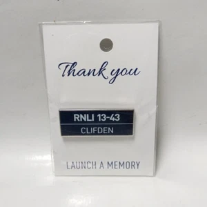 RNLI CLIFDEN 13-43 Pin Badge Launch A Memory Lifeboats Station - Picture 1 of 4