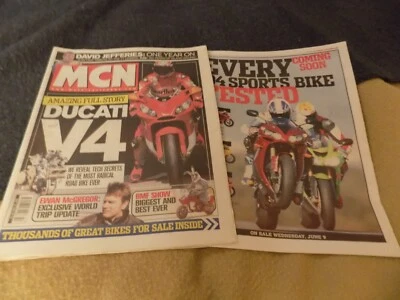 MCN/Ducati V-4/Honda RVF400/Bimota Tesi 2D/BMW K1200S/Ten Kate CBR1000RR - Image 1 of 4