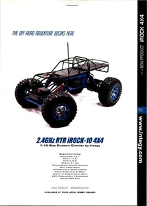 Integy iRock-1 Crawler Print Ad Wall Art Decor Ephemera Spec Sheet 4X4 1/10 - Picture 1 of 1