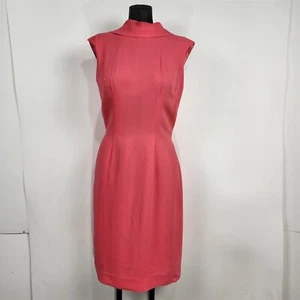 Vestido envolvente vintage años 60 Lilli Diamond California rosa brillante mod - Imagen 1 de 8