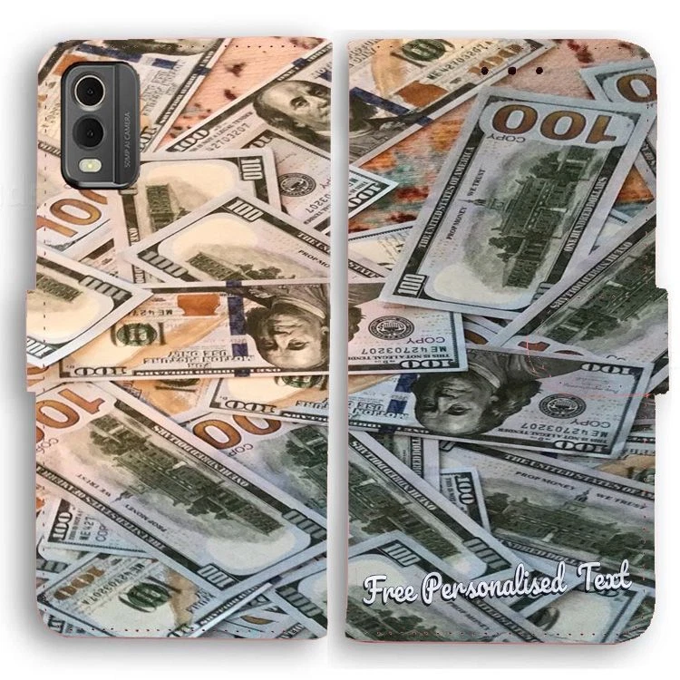 Capa telefone texto personalizada para Sony Xperia Series - 100 notas de dinheiro de dólares americanos - Imagem 1 de 1