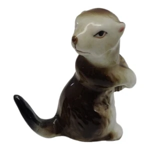 Vintage Hagen Renaker Miniature Potcelain Otter Figurine - Picture 1 of 8