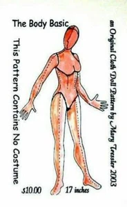 Modello bambola arte in tessuto ""Body Basic"" di Mary Tressler - Foto 1 di 1
