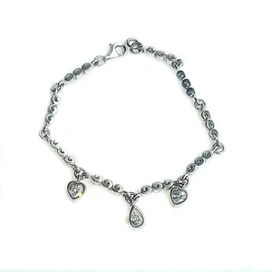 Juego de pulsera de plata de ley con C/Z - CAJA DE REGALO - Imagen 1 de 1