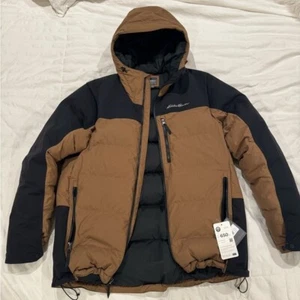 NWT Men's Eddie Bauer MR MOUNTAIN OPS HOODED DOWN JACKET Size Large - Picture 1 of 4