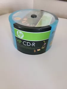 Paquete de 50 discos multimedia grabables HP CD-R 700 MB 80 minutos paquete de 52 unidades nuevos sellados - Imagen 1 de 3