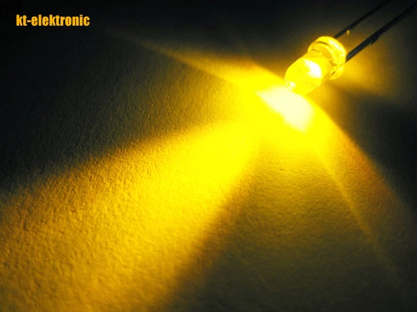 10 Stück LED 3mm gelb ultrahell 6000mcd - Bild 1 von 1