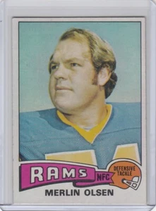 1975 Topps Football Card #525 Merlin Olsen Los Angeles Rams - Ex-ExMt - Picture 1 of 2