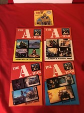 A-TEAM MR. T LOT OF 5 - 1984 STICKER BOOK AND 4 MINT ACTIVITY BOOKS 1983