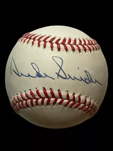 Duke Snider Johnny Podres Dodgers Signed Autographed OMLB William White Baseball - Picture 1 of 3