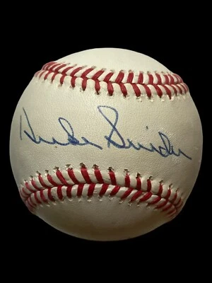 Duke Snider Johnny Podres Dodgers Signed Autographed OMLB William White Baseball - Image 1 of 3