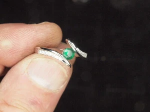 Woman's Green Quartz Ring Gold filled sz 6 - Picture 1 of 3