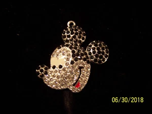 Mickey Mouse Rhinstone Pendant - Picture 1 of 2