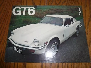 Triumph GT6 Sales Flyer - Vintage - - Picture 1 of 2
