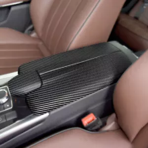 Carbon Texture Console Armrest Box Cover For Mercedes Benz E Class W212 10-15 - Foto 1 di 5