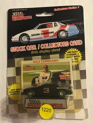 1989 #3 DALE EARNHARDT SERIES 1 - RUBBER TIRE -  NAME ON CARD  #1220             - Image 1 of 2