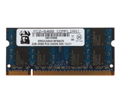 DDR2 RAM 2 GB PC2-6400 800Mhz Laptop Memory 200Pin SODIMM Unbuffered NON-ECC CL6 - Image 1 of 4
