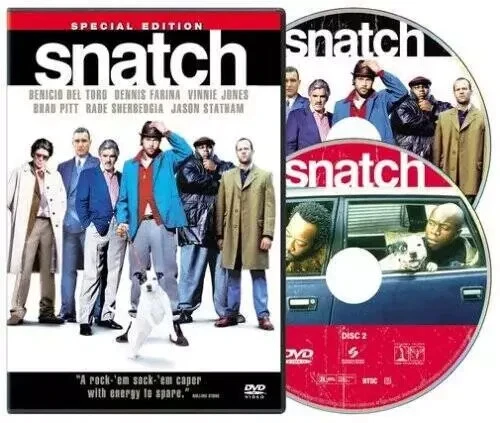 Snatch ~ 2-Disc Special Edition DVD 2001 ~ Del Toro; Pitt; Statham; Farina - Image 1 of 1