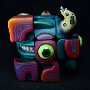 Artists Handmade Art Monster Sculpture Rubik's Cube Toys - Picture 1 of 8