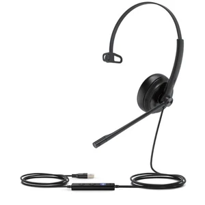 Yealink 1308046 USB Wired Headset - Mono - USB - Wired - Over-the-head - Black - Picture 1 of 4