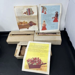 Vintage Modeerscheinung des Monats Lot Angel Aires Party Welpe Salem Snack Servierer Natl Handarbeit - Bild 1 von 11