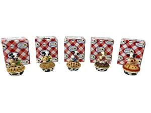 Mary's Moo Moo Pie Collectibles Blueberry Raspberry Chocolate Apple Cherry Lot 5 - Picture 1 of 11