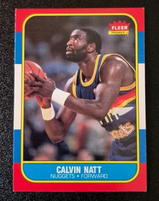 Баскетбольная карточка 1986-87 86 Fleer No79 Calvin Natt Denver Nuggets EX+++NM - Изображение 1 из 3