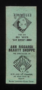 Ann Riccardi Beauty Shoppe anni '30 ondeggiante permanente 12222 Lorain Ave. Cleveland OH - Foto 1 di 2