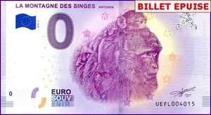 LA MONTAGNE DES SINGES / BILLET 0 € / NULL EURO-SCHEIN / UEFL 2018-3 - Picture 1 of 1