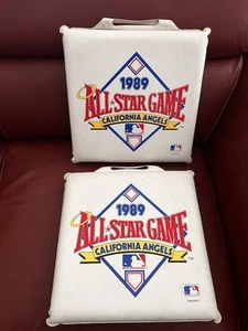 Vintage 1989 All-Star GameCalifornia Angels MLB Sitzkissen selten 2er Set - Bild 1 von 3
