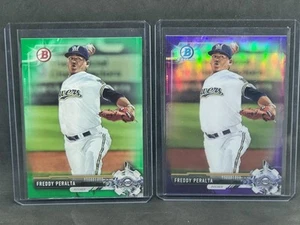 2014 Bowman Baseball #BD-29 Green - Freddy Peralta RC with free Purple Brewers - Picture 1 of 1