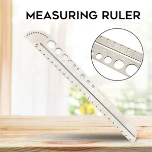 Steel Template Angle Protractor Measuring Ruler Protractor Ruler Straight Ruler - Picture 1 of 12