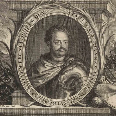 Jean Mariette Stanislaw Jan Jablonowski Fürst Geschichte Polen Kupferstich 17 Jh - Bild 1 von 4