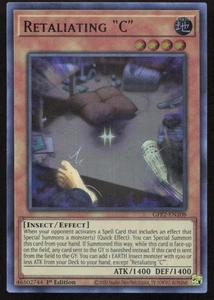 Yu-Gi-Oh TCG #GFP2-EN108 Retaliating "C" 1st Edition Ultra Rare LP - Picture 1 of 2