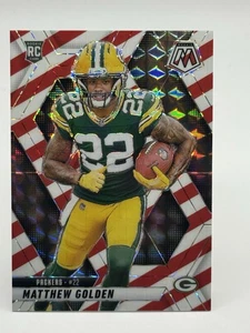 Panini Mosaic Matthew 2025 rayas doradas rojas y blancas Prizm Rookie radiocontrol - Imagen 1 de 2