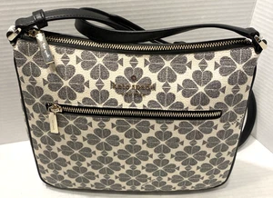 Nuevo Kate Spade Signature Spade Flower Swing Pack Bandolera Negro Multi/Bolso para el Polvo - Imagen 1 de 8